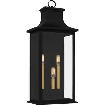 Walmart Quoizel Aby8409 Abernathy 3 Light 23 Tall Outdoor Wall Sconce - Black offer