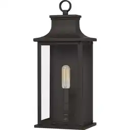 Walmart Quoizel ABY8407OZ Abernathy Outdoor Wall Sconce, 1-Light 60 Watts, Old Bronze offer