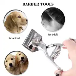 Walmart YUEYAN Barber Tools Hand Hair Clippers Manual Metal Portable Trimmer Cutter Silence offer