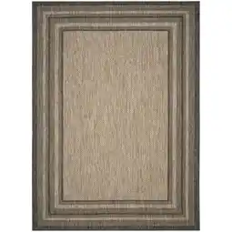 Walmart SAFAVIEH Outdoor CY8475-37312 Courtyard Natural / Black Rug offer