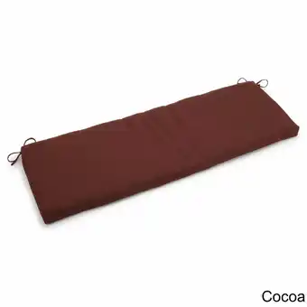 Walmart Blazing Needles 60 x 19 in. Solid Outdoor Spun Polyester Bench Cushion, Cocoa offer