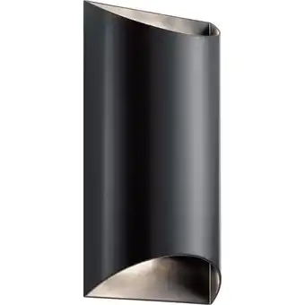 Walmart Kichler 49279Led Wesley Light 14 Tall Led Outdoor Wall Sconce - Black offer