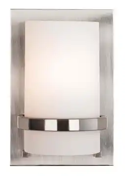 Walmart Minka Lavery 342-84 1 Light Wall Sconce in Nickel offer