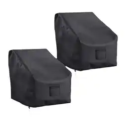 Walmart colaxi 2 Pieces Chair Covers Versatile Black Gifts Covers for Lounge Lawn Deep Seat 30inx37inx31in offer