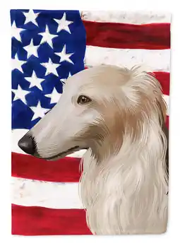 Walmart Carolines Treasures CK6449CHF Borzoi Dog American Canvas House Flag - 28 x 0.01 x 40 in offer