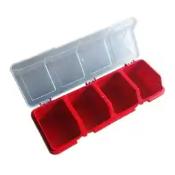 Walmart Gazechimp Components Screws Organizer Storage Bin Divided Container 31x11.5x6.5cm Opening Red offer