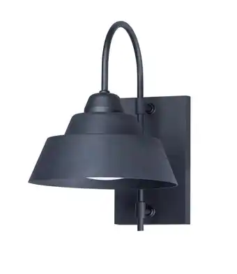 Walmart Maxim 10104BK 15 in. Shoreline 1 Light Black Outdoor Wall Mount offer