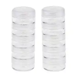 Walmart 2x 5 Stacking Bead Containers Clear Screw Storage Organizer Box - Clear, 77x27mm offer