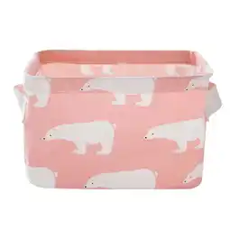 Walmart Puhuiying Foldable Fabric Storage Bin: Versatile Closet Toy Box and Organization Container(Pink) offer