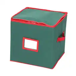 Walmart yotijay Christmas Ornament Keeper Christmas Ornament Storage Box Holiday Large Tearproof green offer