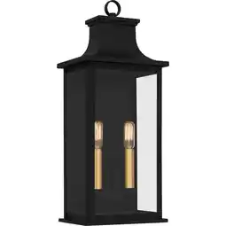 Walmart Quoizel Aby8408 Abernathy 2 Light 20 Tall Outdoor Wall Sconce - Black offer