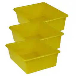 Walmart Romanoff Double Stowaway Tray Only, Yellow, Pack of 3 offer