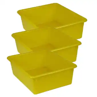 Walmart Romanoff Double Stowaway Tray Only, Yellow, Pack of 3 offer