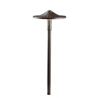 Walmart Kichler 16125AZT27 Flare 2700K LED Path Light in Textured Architectural Bronze offer