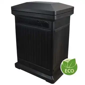 Walmart RTS Home Accents ECO ParcelWirx Vertical Large Package Delivery Box with Lift Off Lid, Black offer