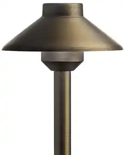 Walmart Kichler Stepped Dome 22 1/2H Centennial Brass 3000K LED Path Light offer