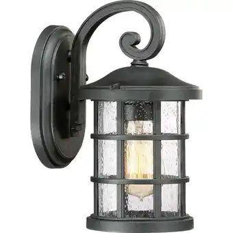 Walmart Quoizel CSE8406EK Crusade 11 Outdoor Wall Lantern in Earth Black offer