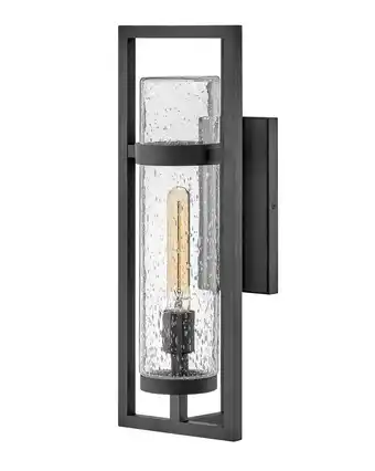 Walmart Hinkley Lighting - Cordillera - 1 Light Medium Outdoor Wall Mount Lantern-Black offer