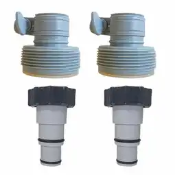 Walmart 4 Pieces Hose Adapters Pool Hose Adapter Threaded Connection offer