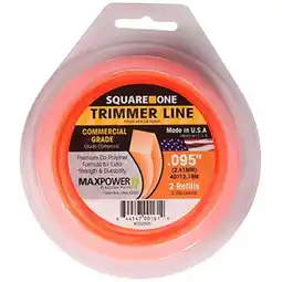 Walmart Maxpower 40 ft. Foot Square One Trimmer Line, Orange offer