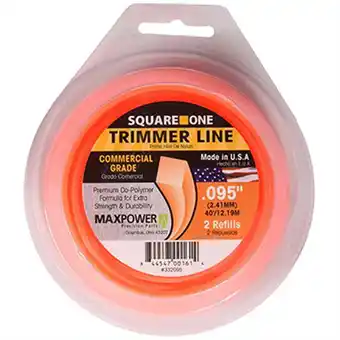 Walmart Maxpower 40 ft. Foot Square One Trimmer Line, Orange offer