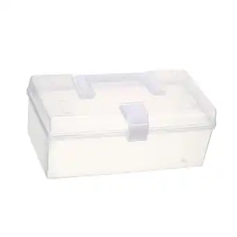 Walmart Clear Container Bin, with Handle Multifunctional Easy Accessibility Storage Box offer