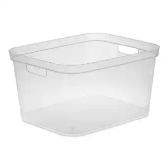 Walmart Sterilite 8.25x12.25x15 Inch Storage Bin w/ Carry Handles, Clear (18 Pack) offer