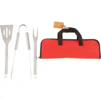 Walmart 4pc Stainless Steel Barbeque Tool Set offer