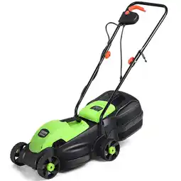 Walmart Costway 14 12 Amp Corded Electric Push Walk-Behind Lawn Mower, Ergonomic Handle offer