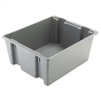 Walmart Rubbermaid Commercial FG172200GRAY Palletote Box - Gray offer