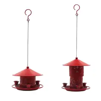 Walmart Yonrjhukm Hollow Iron Outdoor Hanging Automatic Bird Feeder offer