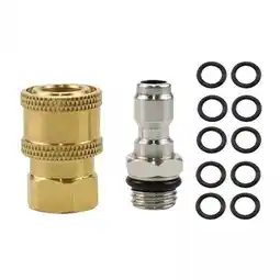 Walmart MAGIDEAL 4xBrass 1/4 inch Hose Adapters Watering Hoses Accessories 5000 PSI offer