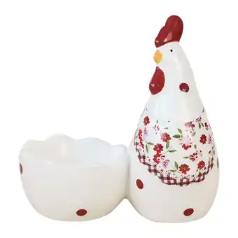 Walmart shamjina Ceramic Egg Cup Breakfast Creative Egg Tray for Lunch Soft Boiled Egg Dinner offer