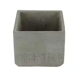 Walmart Cheungs 5092L 5 lbs Square Cement Planter with Arrow Design offer