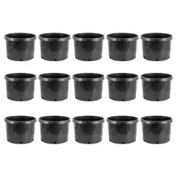 Walmart Pro Cal 10 Gal Premium Nursery Planter Garden Grow Pots, Black (Set of 15) offer