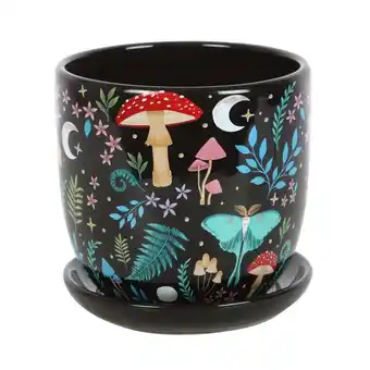 Walmart Something Different Dark Forest Printed Ceramic Plant Pot offer