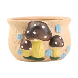 Walmart Vsenkes Ceramic Decor Flowerpot Planter Multifunctional Handmade 10x9x6.3cm D offer