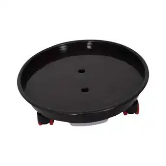 Walmart Vsenkes Flower Pot Tray with Wheels Round Plant Saucer Rolling Stand for Garden Home Small offer