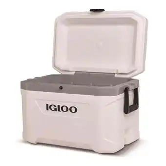 Walmart Igloo 54 qt. Marine Ultra Hard Ice Chest Cooler - White offer