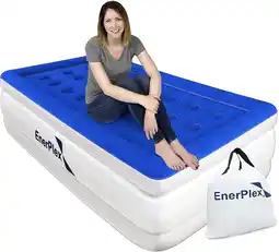 Walmart EnerPlex Luxury 13 Inch Double High Twin Air Mattress with Built in Pump offer