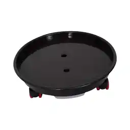 Walmart oshhni Flower Pot Tray with Wheels Round Plant Saucer Rolling Stand for Garden Home Small offer