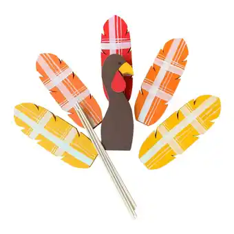 Walmart HOMYL Wooden Turkey Planter Sticks Flowerpot Decor Insert for Garden Patio Festive offer