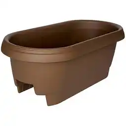 Walmart 477245-1001 24 in. Chocolate Deck Rail Planter offer