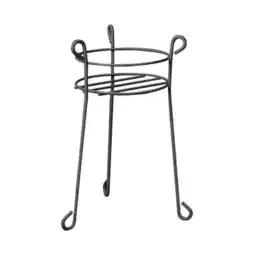 Walmart OpenSkies 10.5 x 21 Black Metal Plant Stand with Round Design for Indoor & Outdoor Use offer