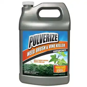 Walmart Pulverize Weed, Brush & Vine Killer Spray - Fast Acting, Weed Killer - 1 Gallon Concentrate offer