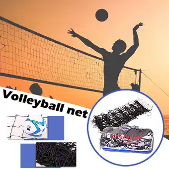 Walmart Pull The Volleyball Net Standard Game Beach Volleyball Net 9.5x1m offer