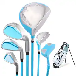 Walmart Naipo 6-Piece Golf Club Set Junior Complete Set for Right Handed with Stand Bag & 1 Head Cover offer