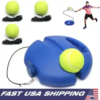 Walmart PUROSUR Tennis Trainer Kit, Blue, with Rebound Ball and String offer