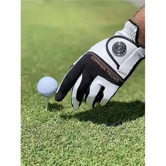 Walmart NEW Copper Tech Spider Grip White/Black Men's One Size Fits All Golf Glove offer