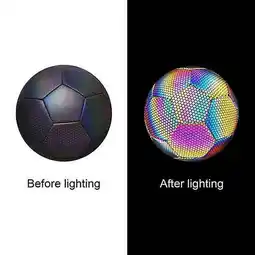 Walmart TuseyRxln Reflective Soccer Ball Luminous Night Glow Footballs For Student Training Size size - 5 offer